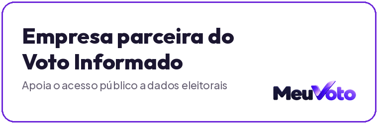 Selo: Empresa parceira do Voto Informado — apoia o acesso público a dados eleitorais